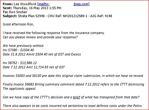 AJG-complaining-to-BCS-Strata-Management-about-insurance-costs-not-relatedto-legal-claim-16May2013