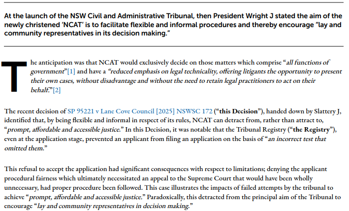 Law-Society-Journal-downside-of-NCAT-procedural-flexibility-and-informality
