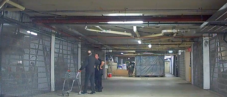 SP52948-Stan-Pogorelsky-with-shopping-centre-trolley-and-Steve-Carbone-with-e-scooter-12Jul2023