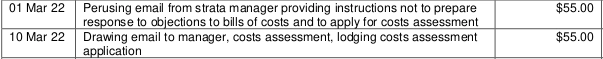 SP52948-extract-from-Solicitor-Adrian-Mueller-alleged-invoice-initiating-Supreme-Court-Costs-Recovery-without-owners-corporation-approval-at-committee-meeting-1-and-10Mar2022.webp